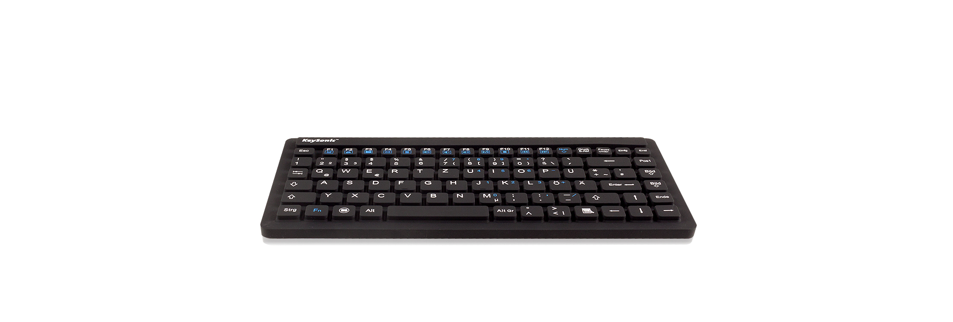 KeySonic KSK-3230IN Mini-Industrietastatur USB QWERTZ IP68 Schwarz