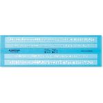 STAEDTLER Schriftschablone Mars 572 FL blau