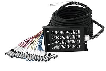 OMNITRONIC Multicore Kabel 30 m Omnitronic XLR/XLR Anzahl Eingänge:16 x Anzahl Ausgänge:4 x