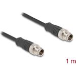 Delock M12 Kabel X-kodiert 8 Pin Stecker zu PVC 1 m (80863)