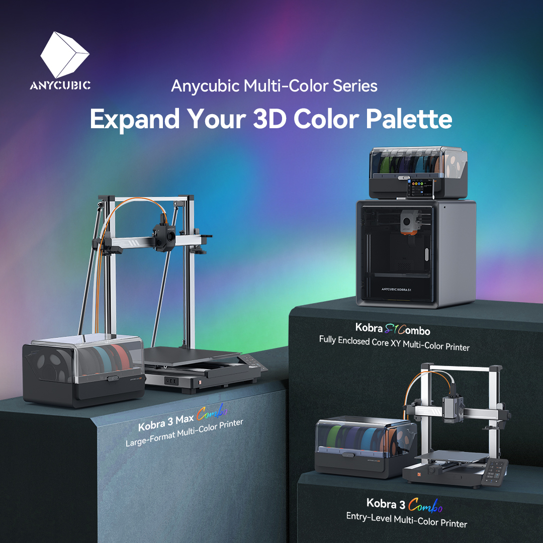 Anycubic Kobra S1 Combo 3D-Drucker FDM ACE Pro Schwarz