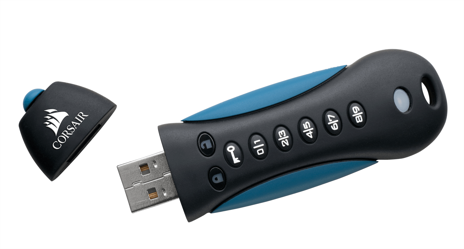 Corsair Flash Padlock 3 64 GB USB-Stick USB 3.0 Schwarz, Blau