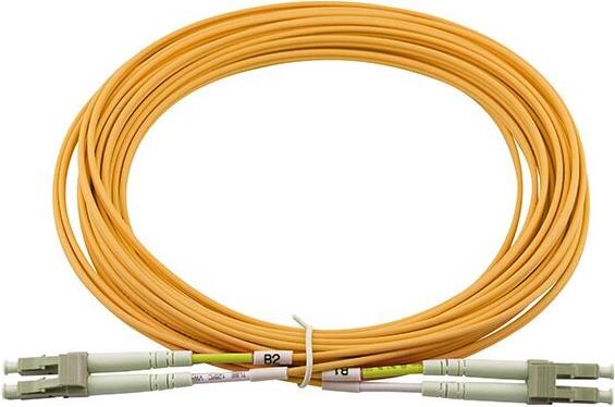 Optimale GlasfaserverbindungenDell kompatibles 470-10695 LWL Patchkabel mit LC/UPC auf LC/UPC Duplex Anschluss in 10 Meter Länge der Faserkategorie OM2 (Glasfaser-Fasertyp G50/125µm). Mit Laseroptimierter Multimode Faser (MMF) von der Marke BlueOptics (470-10695-BO)