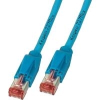 Hersteller: EFB Elektronik RJ45 Patchkabel S/FTP, Cat.6A, TM21, Leoni-Kerpen F6-90 S/F, 10,0m, blau Das in Europa gefertigte Cat.6A RJ45 Patchkabel gewährleistet sehr gute Eigenschaften für 10 Gigabit Ethernet Anwendungen. Zusammengesetzt ist das Patchkabel aus demCat.7 Rohkabel F6-90 S/F von Leoni-Kerpen und TM21 Steckern von Hirose.Querschnitt 4 x 2 x AWG27/7Montierte Knickschutztülle (K8210BL.10)