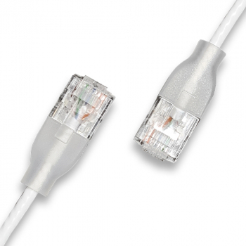 Wantec Patchkabel UTP CAT6a eGlow 0,5 m Weiß