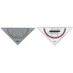 herlitz Geodreieck, Hypothenuse: 160 mm transparent, aus Kunststoff, schwarz geprägte mm- Einteilung (8700304)