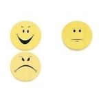 magnetoplan Bewertungssymbole Smilies negativ, rund Durchmesser: 100 mm, Farbe: gelb - schwarz (1111564)