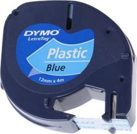 DYMO LetraTag S0721650 Etikettenband 12 mm x 4 m Schwarz auf Blau
