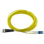 BlueOptics© Duplex LWL Patchkabel, LC-UPC/ST-PC blau, 7.5 Meter, Singlemode E9/125µm, G.657.A1, OS2, Eingangsdämpfung: unter 0.2dB, Markenfaser, LSZH gelb, 2.0mm Tube, Keramik Ferrule, inkl. Messprotokoll (SFP3133BU7.5MK)