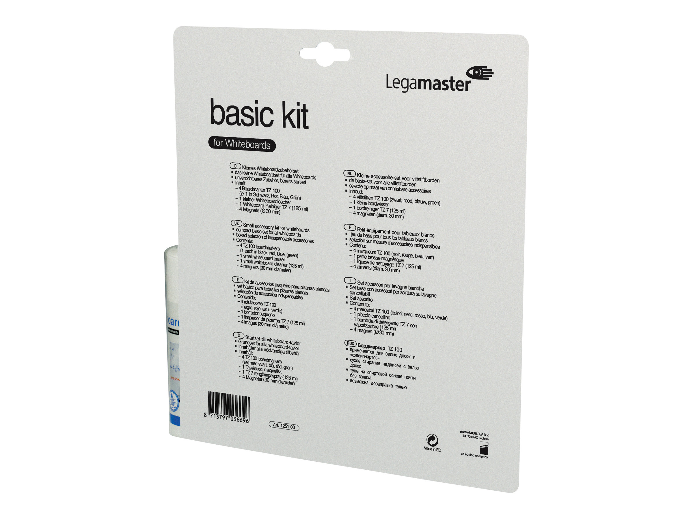 Legamaster BASIC Whiteboard-Zubehörset 10-teilig Mehrfarbig