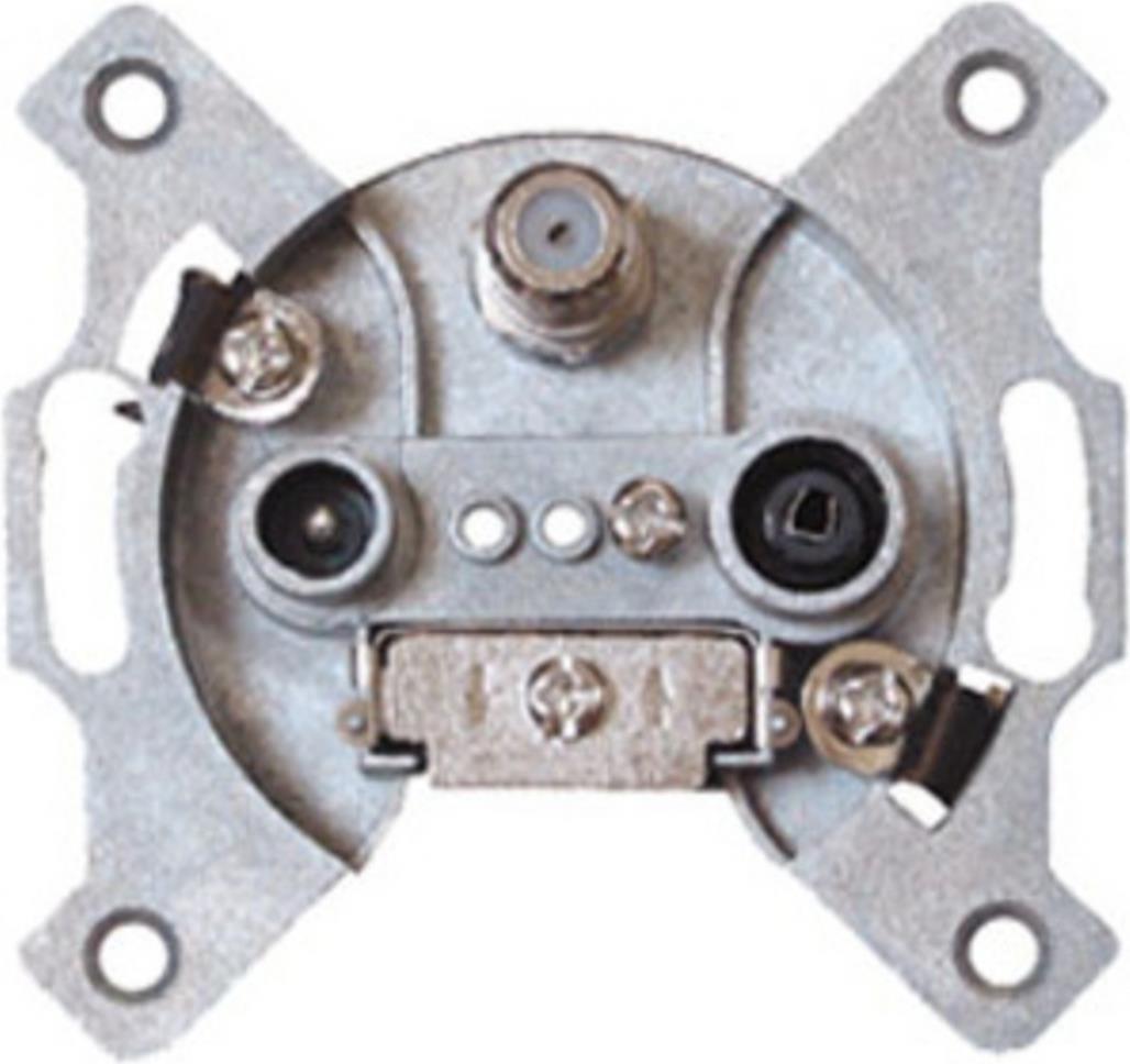 ShiverPeaks S/CONN maximum connectivity Antennensteckdose, BK+SAT, Durchgang digi, Sonder., Rück., DC, 10 dB, 3-fach (83905-10DCL)