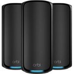 NETGEAR ORBI 970 MESH-WIFI-7-SET OF 3 QUAD-BAND-MESH BLACK (RBE973SB-100EUS)