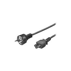 Wentronic Goobay Netzanschlusskabel (Schutzkontakt), 1,8 m, Schwarz, Schwarz - Typ F (Typ F, CEE 7/7) > Gerätebuchse C5 (93586)