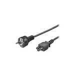 Wentronic Goobay Netzanschlusskabel (Schutzkontakt), 1,8 m, Schwarz, Schwarz - Typ F (Typ F, CEE 7/7) > Gerätebuchse C5 (93586)