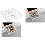 metaltex Schubladen-Gewürzregal X-Pand, silbermetallic Material: Metall beschichtet, rostbeständig, stoßfest, - 1 Stück (364675000)