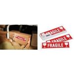 agipa étiquette de signalisation "FRAGILE", écriture blanche sur fond rouge, 60 x 190 mm (119208)