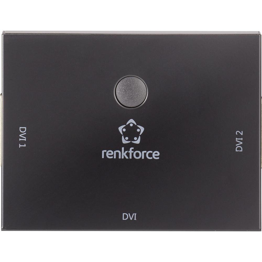 Renkforce RF-3795620 DVI Videosplitter 2 Port bidirektional Full HD 1080p 60 Hz Schwarz