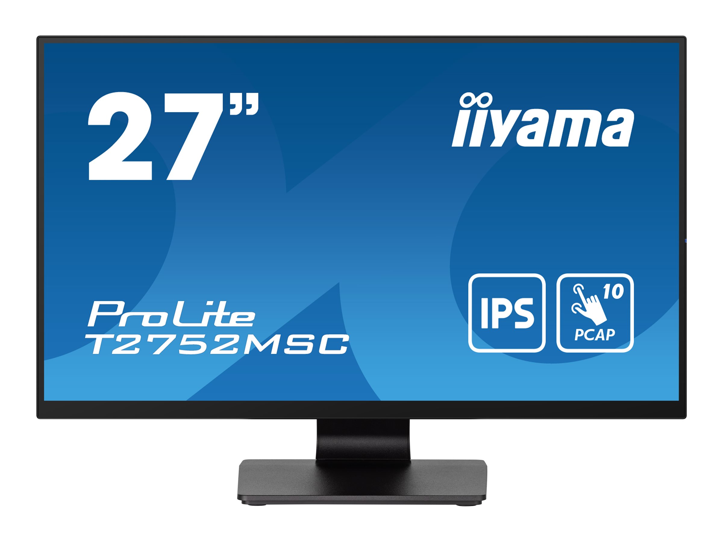 Iiyama ProLite T2752MSC-B1 27" IPS Touchscreen Monitor 1920 x 1080 Full HD Schwarz