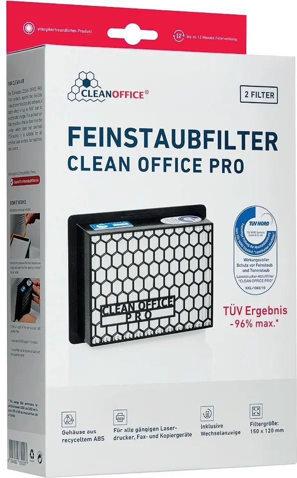 Cleanoffice Pro Feinstaubfilter 2 Auslassfilter 80000 Blätter Schwarz