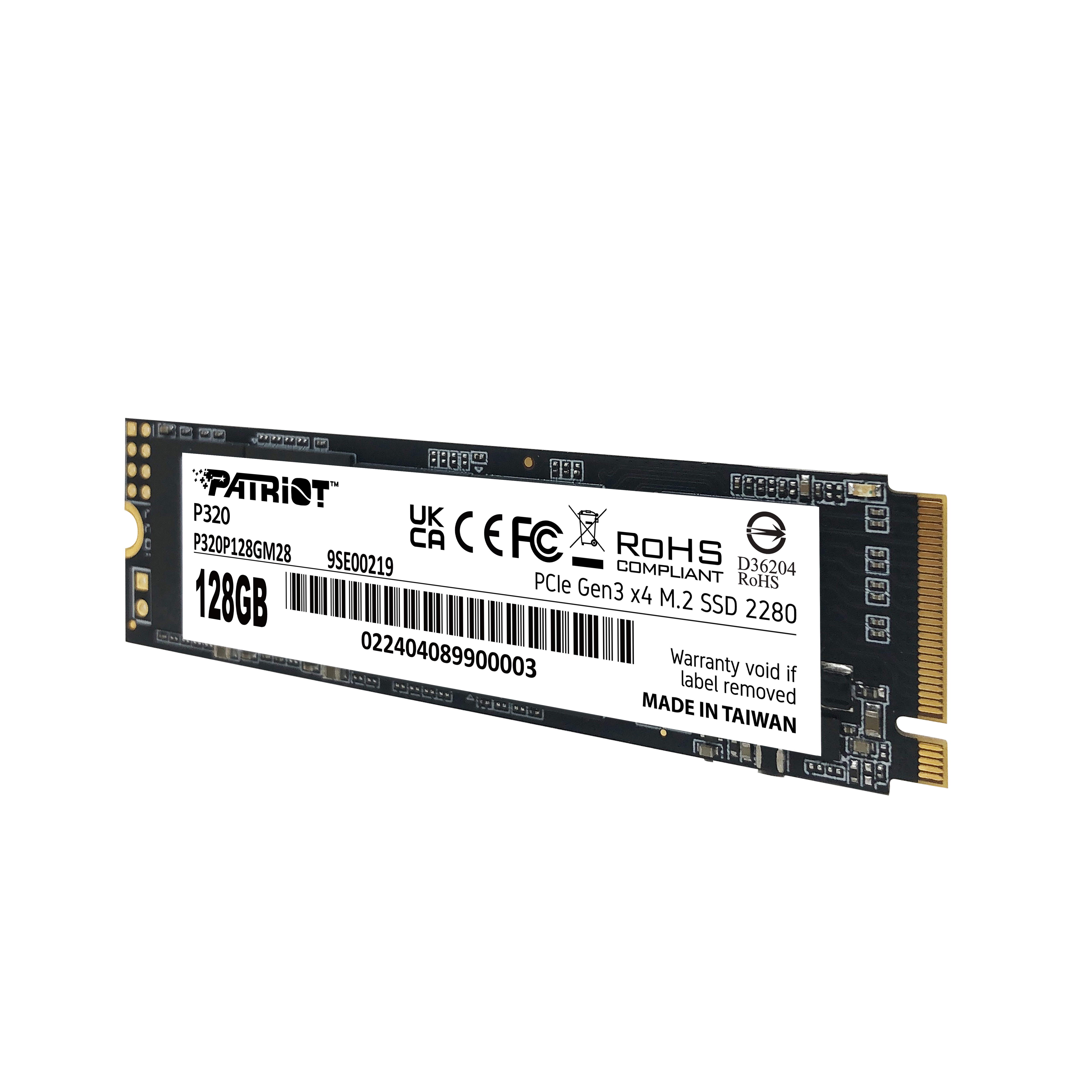 Patriot P320 128 GB SSD M.2 PCIe 3.0 x4 NVMe