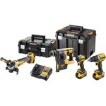 DeWalt DCK429P3T-QW Kombiset DCD805 + DCG405 + DCH273 + DCF850, 18 V schwarz, gelb (DCK429P3T-QW)