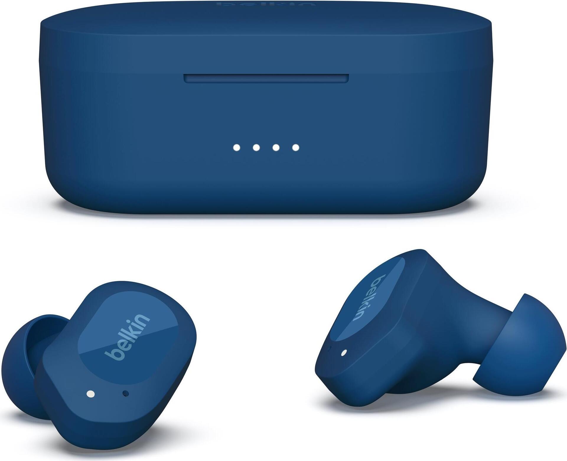 Belkin SoundForm Play True Wireless Kopfhörer Bluetooth Blau
