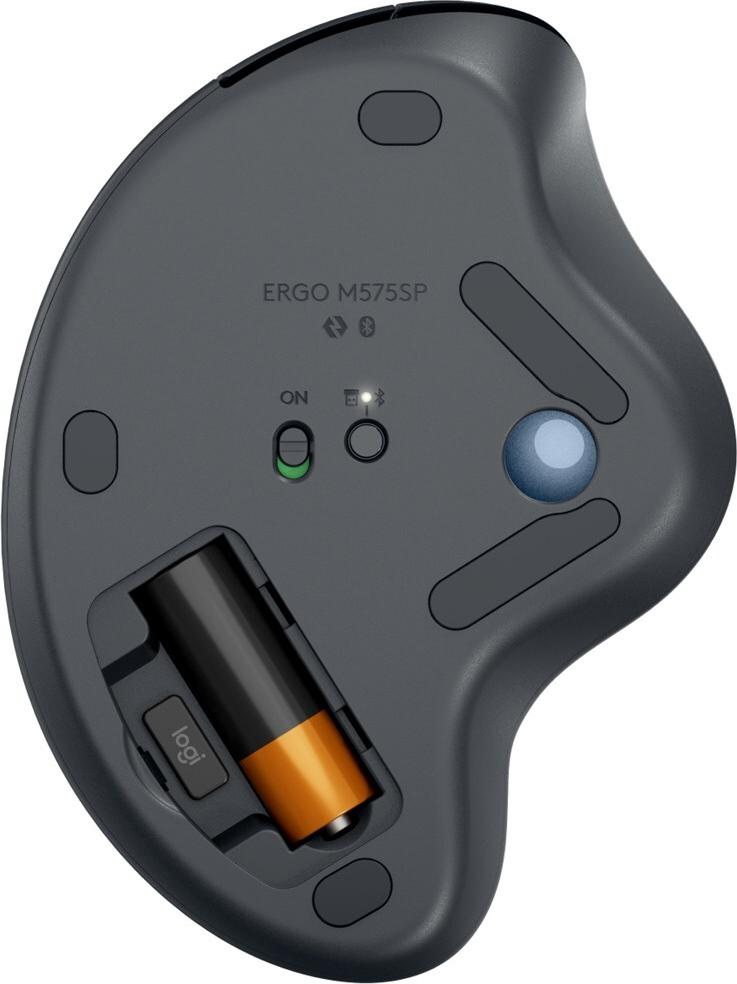 Logitech Ergo Series ERGO M575S kabelloser Trackball Bluetooth 2.4 GHz 2000 DPI Graphite
