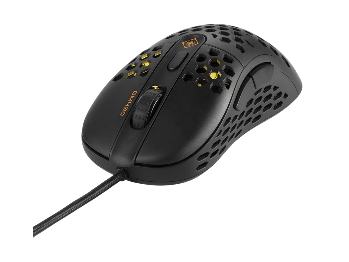 Deltaco GAMING DM420 Kabelgebundene Gaming-Maus USB 6400 DPI Schwarz