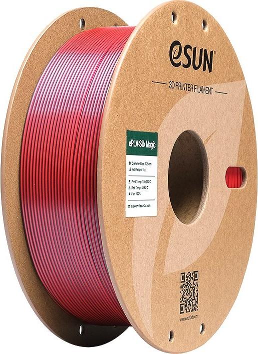 EPLA-SILK MAGIC 1,75mm BLACK RED 1kg ESUN 3D FILAMENT (EPLA-SILKMAGIC-P175BR1)