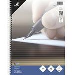 kangaro Collegeblock, ungelocht, DIN A4, liniert, 100 Blatt 60 g/qm Papier, Spirale an der langen Seite, mit - 1 Stück (K-5504-SP)