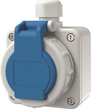 MENNEKES Elektrotechnik GmbH & Co. KG Wanddose Schuko 10863 16A2P+E 230V DWD blau (10863)