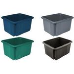 keeeper Aufbewahrungsbox "emil eco", 24 Liter, graphite Dreh-/Stapelbox, Material: PP/Regranulat - 1 Stück (1018883300000)