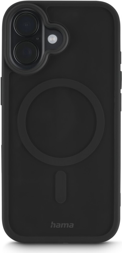 Hama Handyhülle Frame Protect für iPhone 17, magnetisch, durchsichtig, Schwarz (00232381)