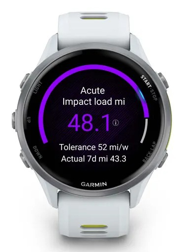 Garmin Forerunner 970 1.4" AMOLED 454 x 454 Smartwatch Titan Weiß, Gelb