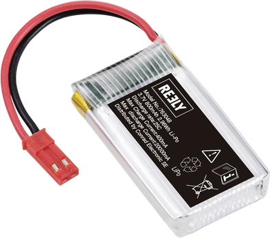 Reely Modellbau-Akkupack (LiPo) 3.7 V 800 mAh Zellen-Zahl: 1 25 C Softcase BEC (RE-7853487)