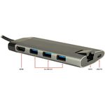 Inter-Tech GDC-802 USB 3.2 Gen 1 (3.1 Gen 1) Type-C 1000 Mbit/s Grau (88885551)