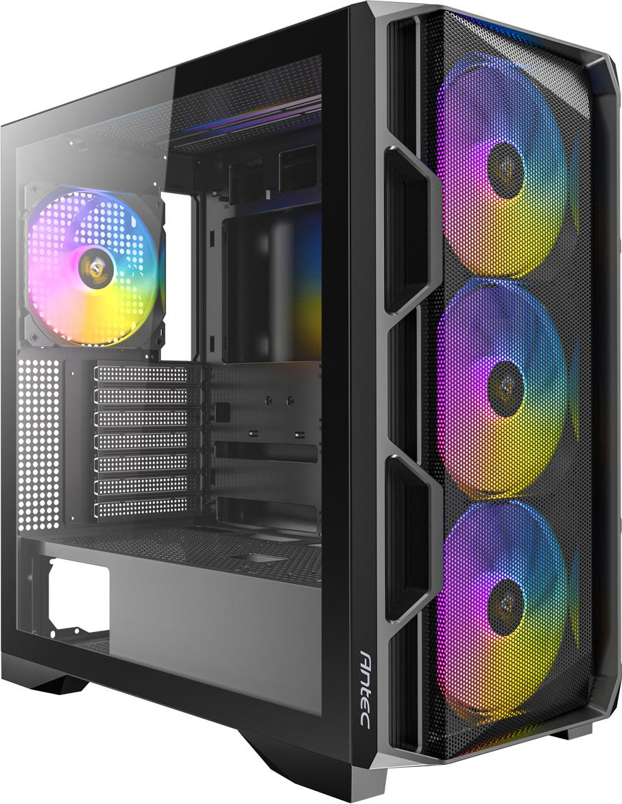 ANTEC AX-1000 ARGB Gaming E-ATX, ATX, Micro-ATX, ITX Mid Tower PC Gehäuse, schwarz (0-761345-10240-7)