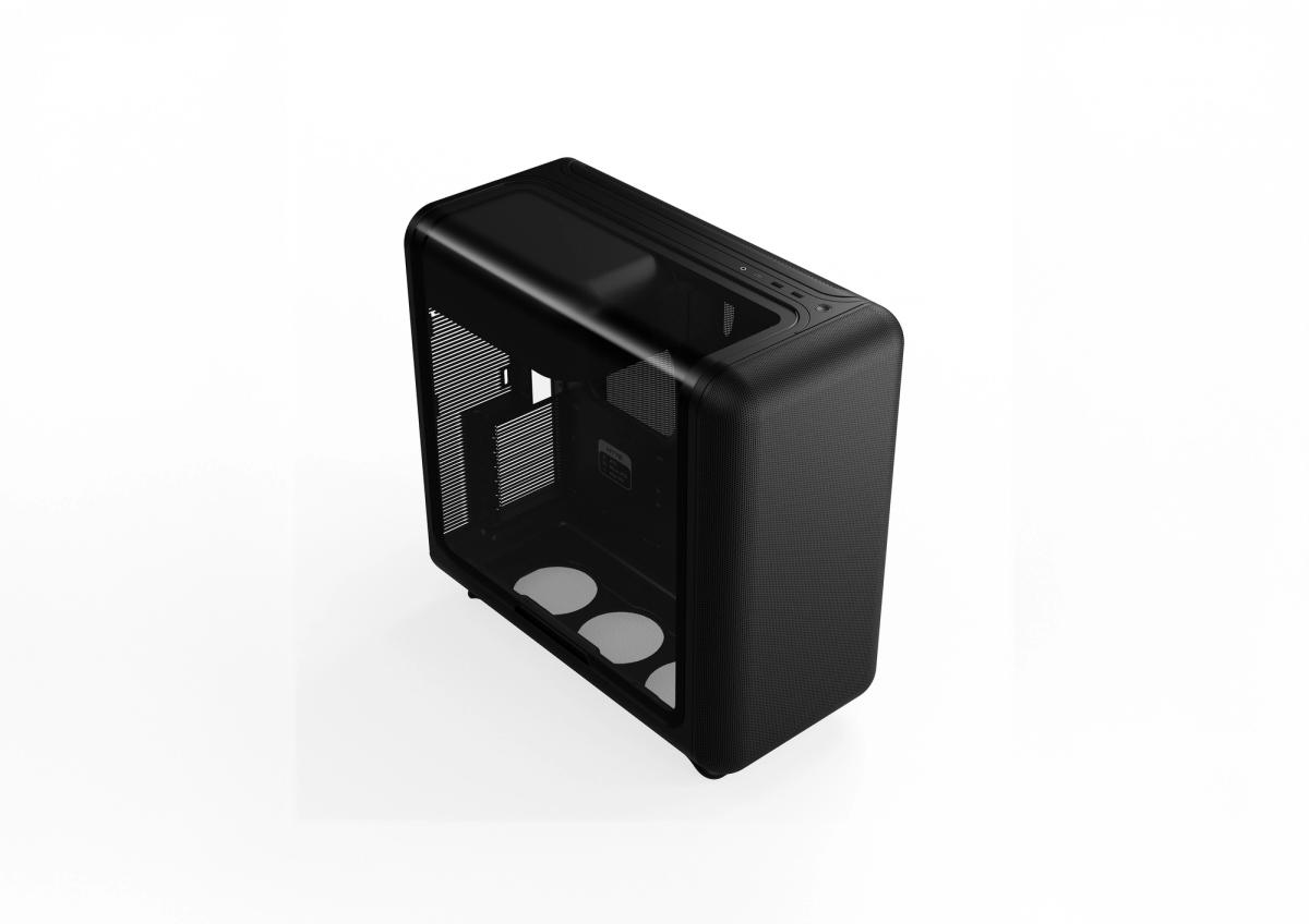 HYTE X50 Midi Tower Gehäuse E-ATX Gehärtetes Glas Pitch Black