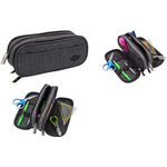 WEDO Schlamper-Etui College, Polyester, grau geräumiges Innenfach, 5 Stiftschlaufen, 3 offen Netzfächer, - 1 Stück (242 45037)