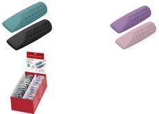FABER-CASTELL Radierer GRIP ERASER CAP, im Display PVC-Frei, vorne aufgesteckt als Bleistiftschoner (187173)