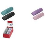FABER-CASTELL Radierer GRIP ERASER CAP, im Display PVC-Frei, vorne aufgesteckt als Bleistiftschoner (187173)