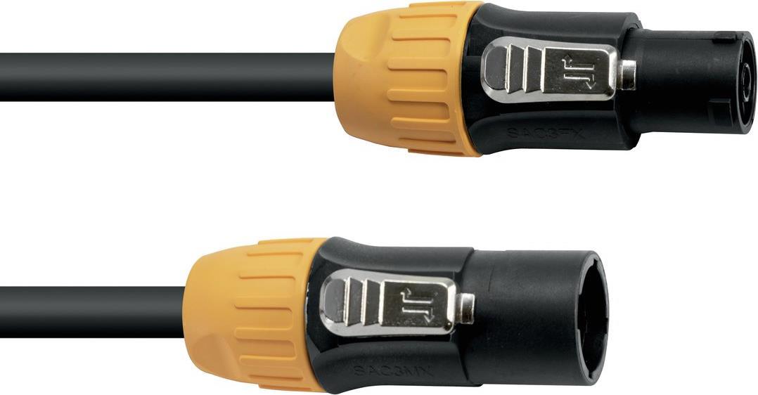 Eurolite IP T-Con XLR Verbindungskabel [1x XLR-Stecker - 1x XLR-Buchse] 5 m Schwarz/Orange (30247758)