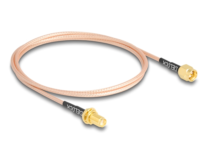 Delock 12011 Koaxialkabel RG-316/U 0,75 m SMA Durchsichtig
