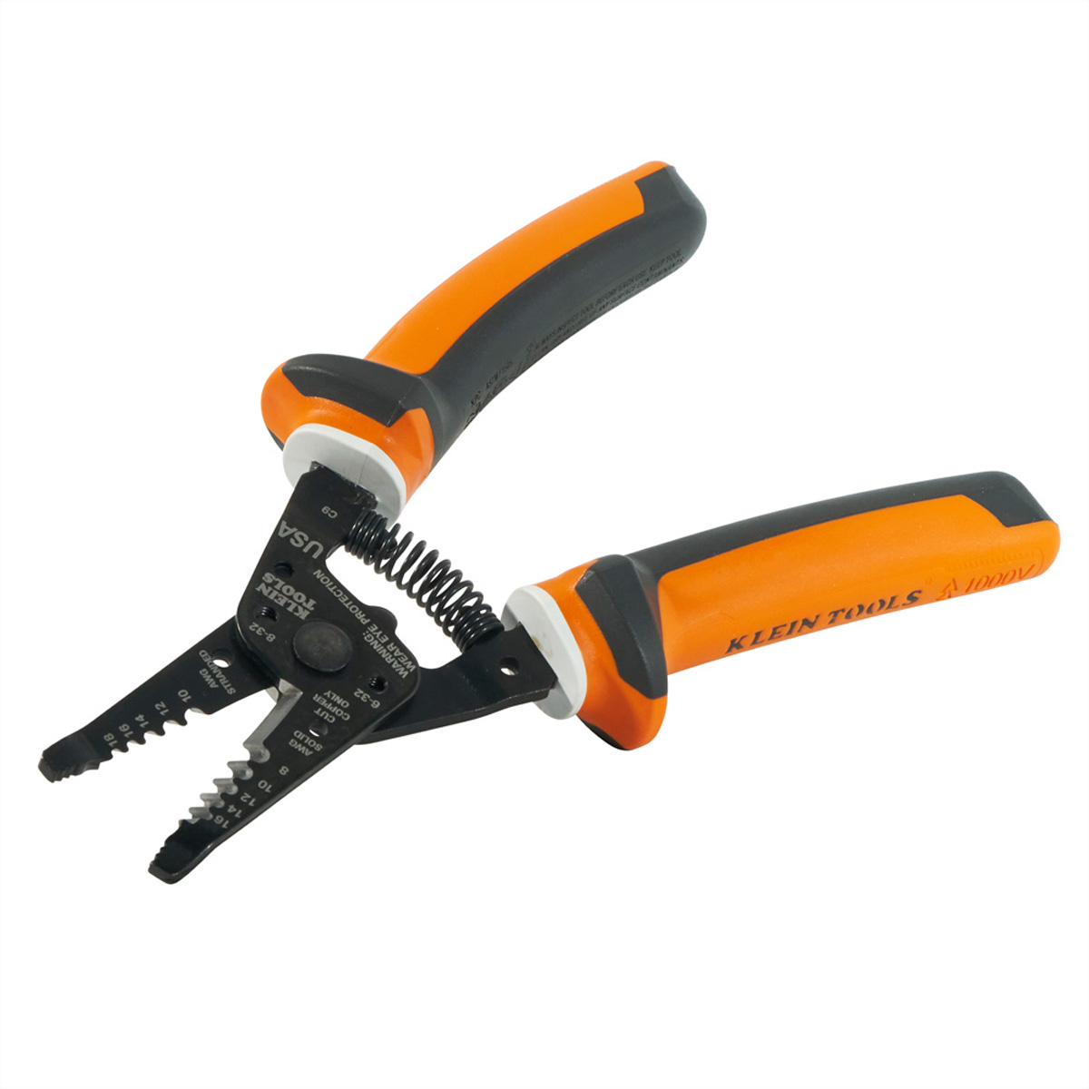 Klein Tools 11054-EINS Abisolierzange 203 mm Schwarz Orange