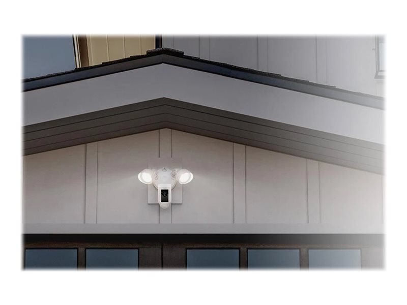 Ring Floodlight Cam Wired Plus IP-Sicherheitskamera Außen 1080p Weiß