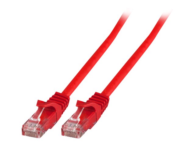 EFB-Elektronik RJ45 Patchkabel Cat.6 U/UTP LSZH CCA 0,25 m Rot