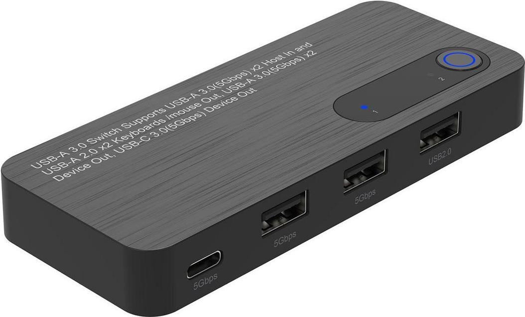 MicroConnect USB A 3.0 KM Sharing Switch 2x5 (MC-USBKM0205)