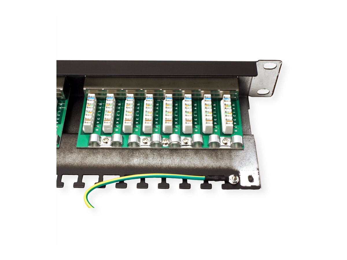 VALUE Kat. 5e 19" Patchpanel 24P STP Schwarz
