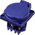 Sygonix SY-6746376 Schutzkontakt-Steckdose IP44 Blau (SY-6746376)