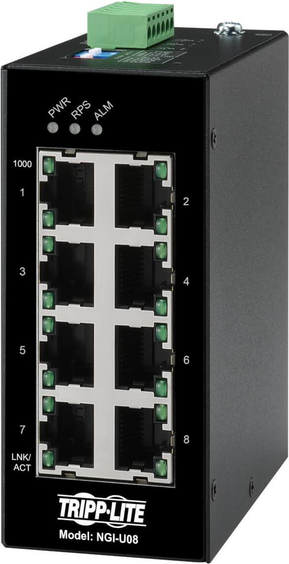 Tripp Lite NGI-U08 Netzwerk-Switch Unmanaged Gigabit Ethernet (10/100/1000) Schwarz (NGI-U08)